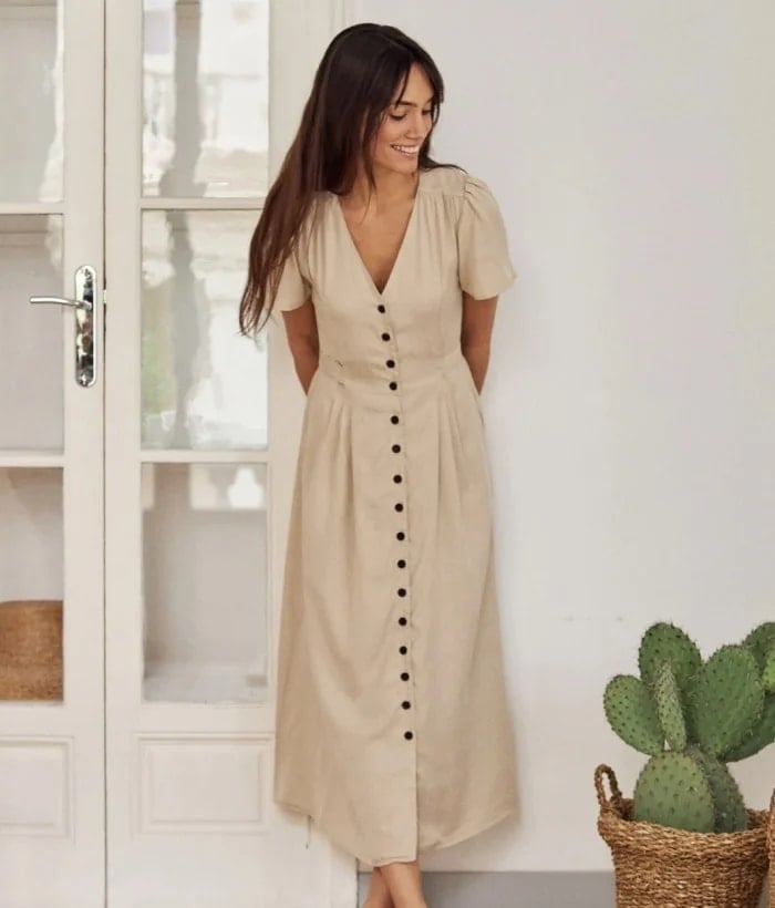 Mask-group_1 (1) Long Sleeve Waist Tie Ruffle Mini Swing Dresses