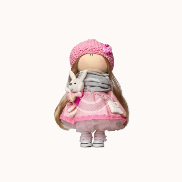 Pink tilda doll