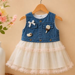 Denim & Tulle Occasion Dress