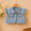 Sweet Denim Charm Baby Frock