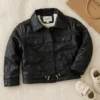 Sherpa Lined PU Leather Jacket