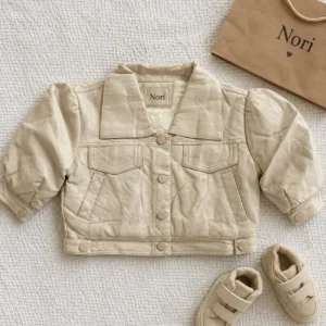 Cropped Sherpa Interior Snap Button Leather Jacket