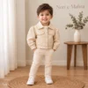 Cropped Sherpa Interior Snap Button Leather Jacket