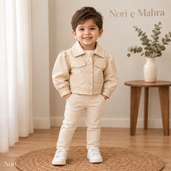 Cropped Sherpa Interior Snap Button Leather Jacket