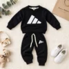 Boys’ 3-Piece Tracksuit — Sweatshirt, Puffer Vest Red|Black