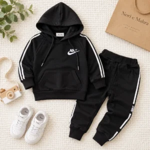 boys-black-hoodie-jogger-set-flatlay(1) Boys’ Black Striped Hoodie & Jogger Set