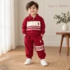 Boys’ Contrast-Stripe Sweatshirt Set