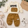 Boys’ Strong Sweatshirt & Cargo Jogger Set