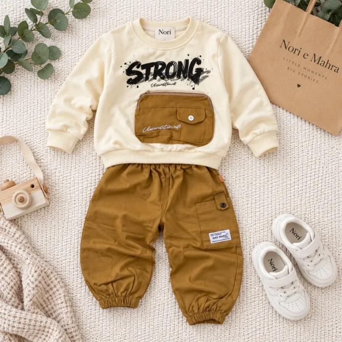 Boys’ Strong Sweatshirt & Cargo Jogger Set