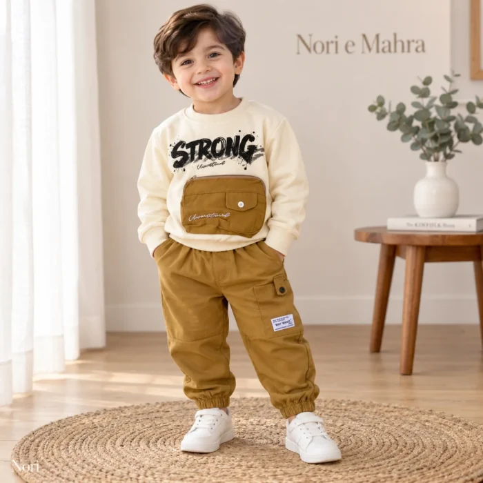 Boys’ Strong Sweatshirt & Cargo Jogger Set