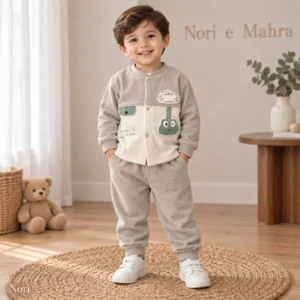 Boys Star-Print Corduroy Jacket Set