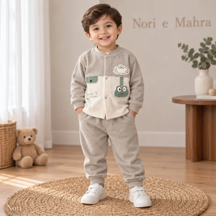 Boys Star-Print Corduroy Jacket Set