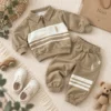Boys’ Contrast-Stripe Sweatshirt Set