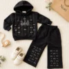 Girls’ Rhinestone Hoodie Set — Matching Embellished Pants