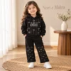 Girls’ Rhinestone Hoodie Set — Matching Embellished Pants