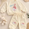 Girls’ Happy Cat Sweatshirt — Matching Pants