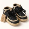 Kids’ Quilted Ankle Boots with Chunky Soles | Beige, Black & Brown