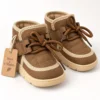 Kids’ Quilted Ankle Boots with Chunky Soles | Beige, Black & Brown