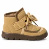 Kids’ Quilted Ankle Boots with Chunky Soles | Beige, Black & Brown