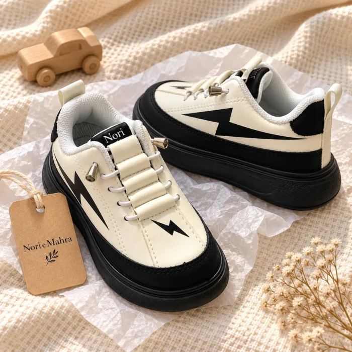 Kids’ -Print Chunky Sneakers | Olive, Black, Pink