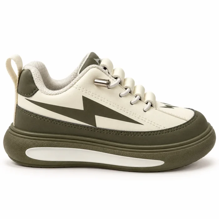 Kids’ -Print Chunky Sneakers | Olive, Black, Pink