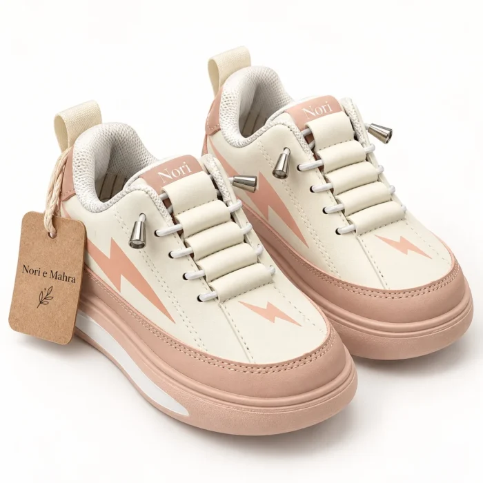 Kids’ -Print Chunky Sneakers | Olive, Black, Pink